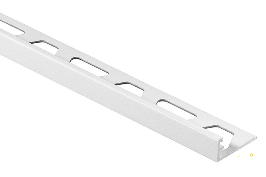 KERDI SCHLUTER TRENDLINE SCHIENE A100MBW MATTE BRIGHT WHITE COLOR COATED 3/8" - 2