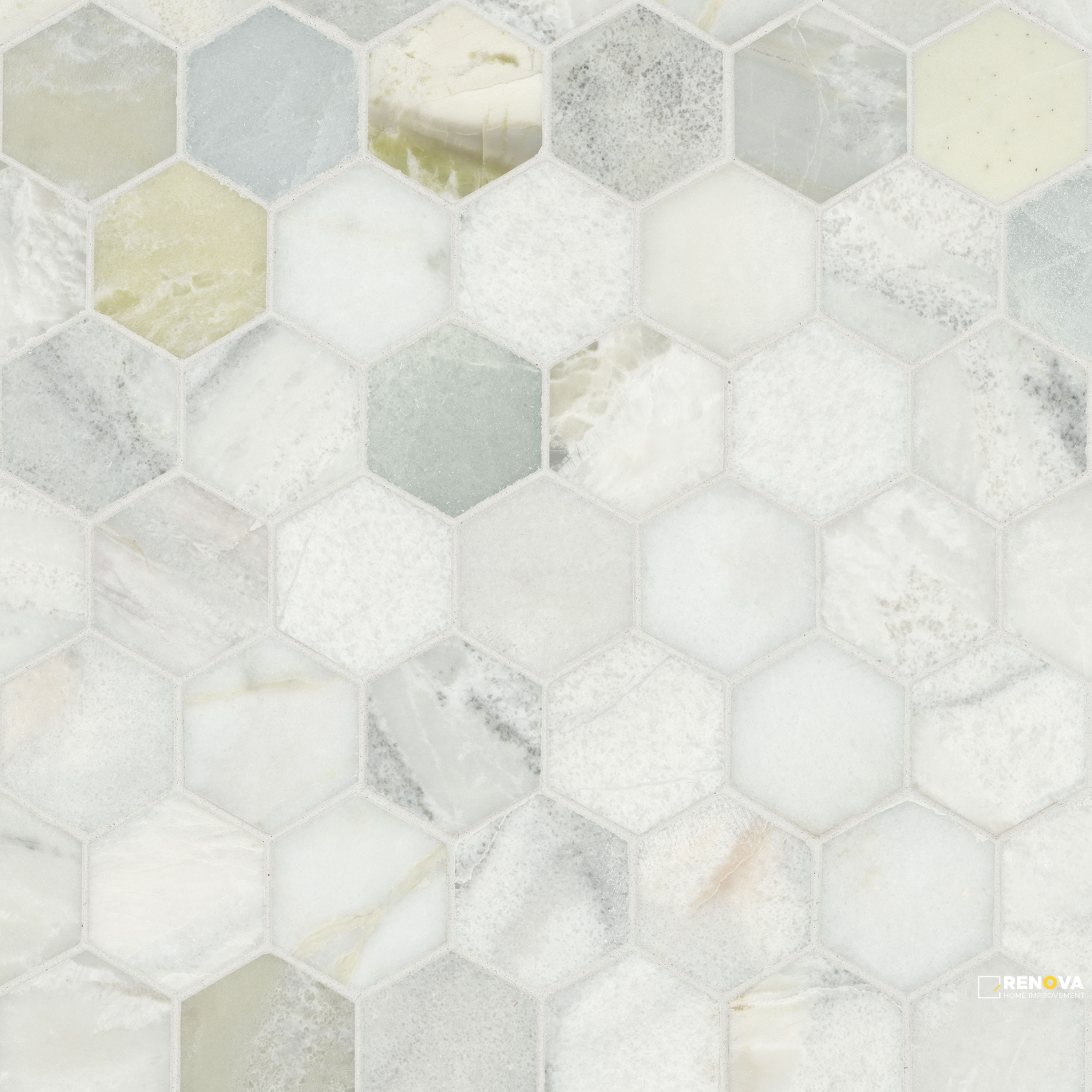 CLOUDLAND 2" HEXAGON POLISHED MOSAIC - SMOT-CLOUDL-2HEXP - 5