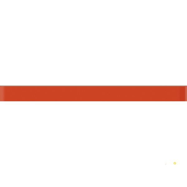 CROSSVILLE GLASS BLOX ORANGE SIZZLE 1/2X6 LINER BAR - 2