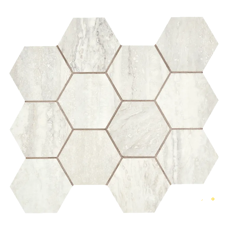INVICTUS VEIN CUT POLISHED HEXAGON MOSAIC 4" - 6