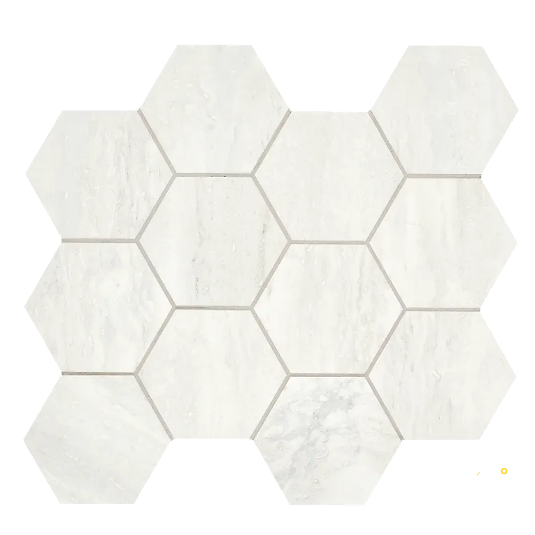 INVICTUS VEIN CUT POLISHED HEXAGON MOSAIC 4" - 7