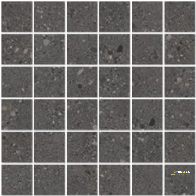 URBAN CONCRETE MATTE STACKED MOSAIC 2X2 - 12X12 - 3