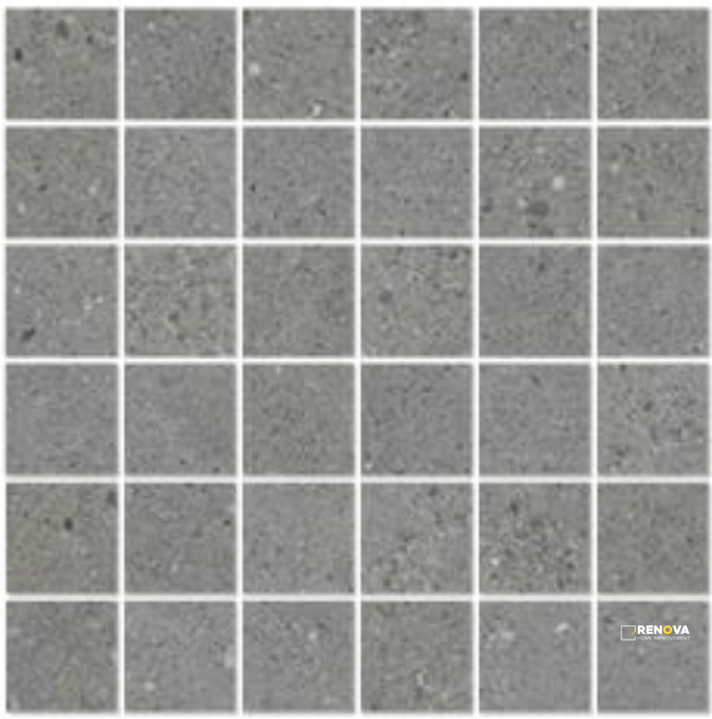 URBAN CONCRETE MATTE STACKED MOSAIC 2X2 - 12X12 - 5