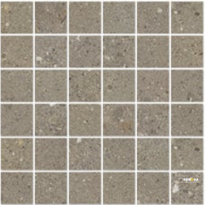 URBAN CONCRETE MATTE STACKED MOSAIC 2X2 - 12X12 - 6