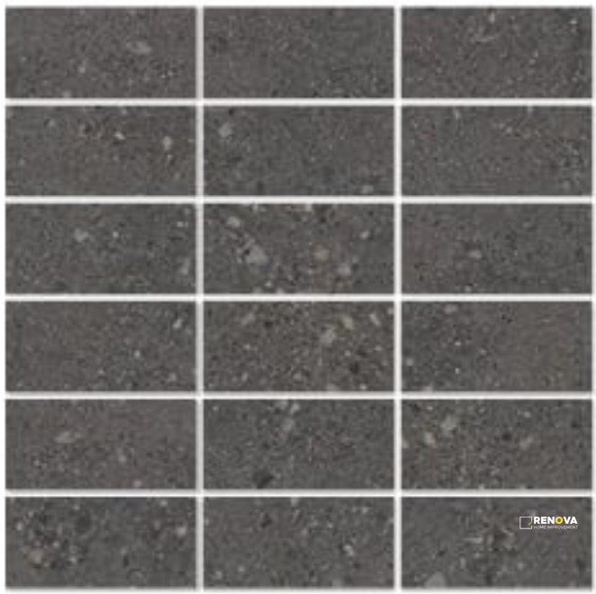 URBAN CONCRETE MATTE STACKED MOSAIC 2X4 - 12X12 - 3