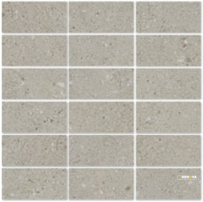 URBAN CONCRETE MATTE STACKED MOSAIC 2X4 - 12X12 - 4