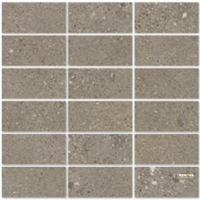 URBAN CONCRETE MATTE STACKED MOSAIC 2X4 - 12X12 - 6