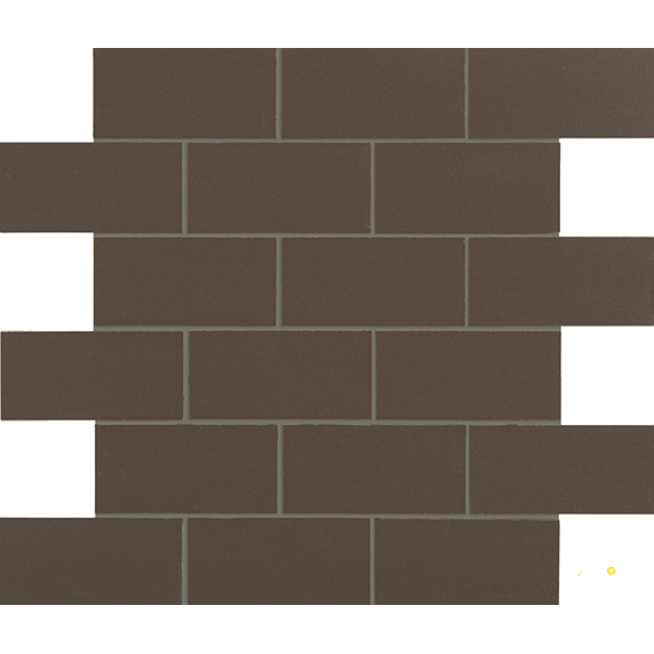 CROSSVILLE RETRO ACTIVE 2.0 ROASTED CHESTNUT 2X4 MOSAIC UNPOLISHED .97 SF/SHT - 2