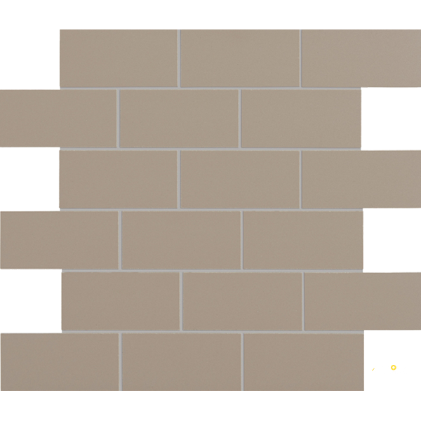 CROSSVILLE RETRO ACTIVE 2.0 SEAL TAUPE 2X4 MOSAIC UNPOLISHED .97 SF/SHT - 2