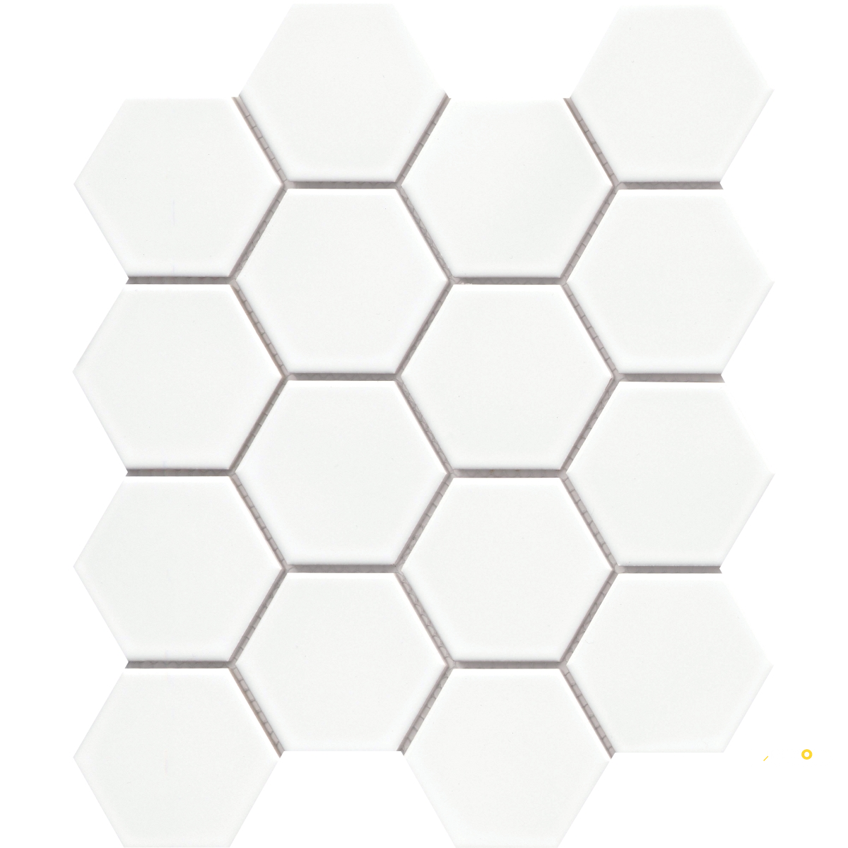 CATCH GLOSS 3IN HEXAGON MOSAIC 10X12 - ICE - 5