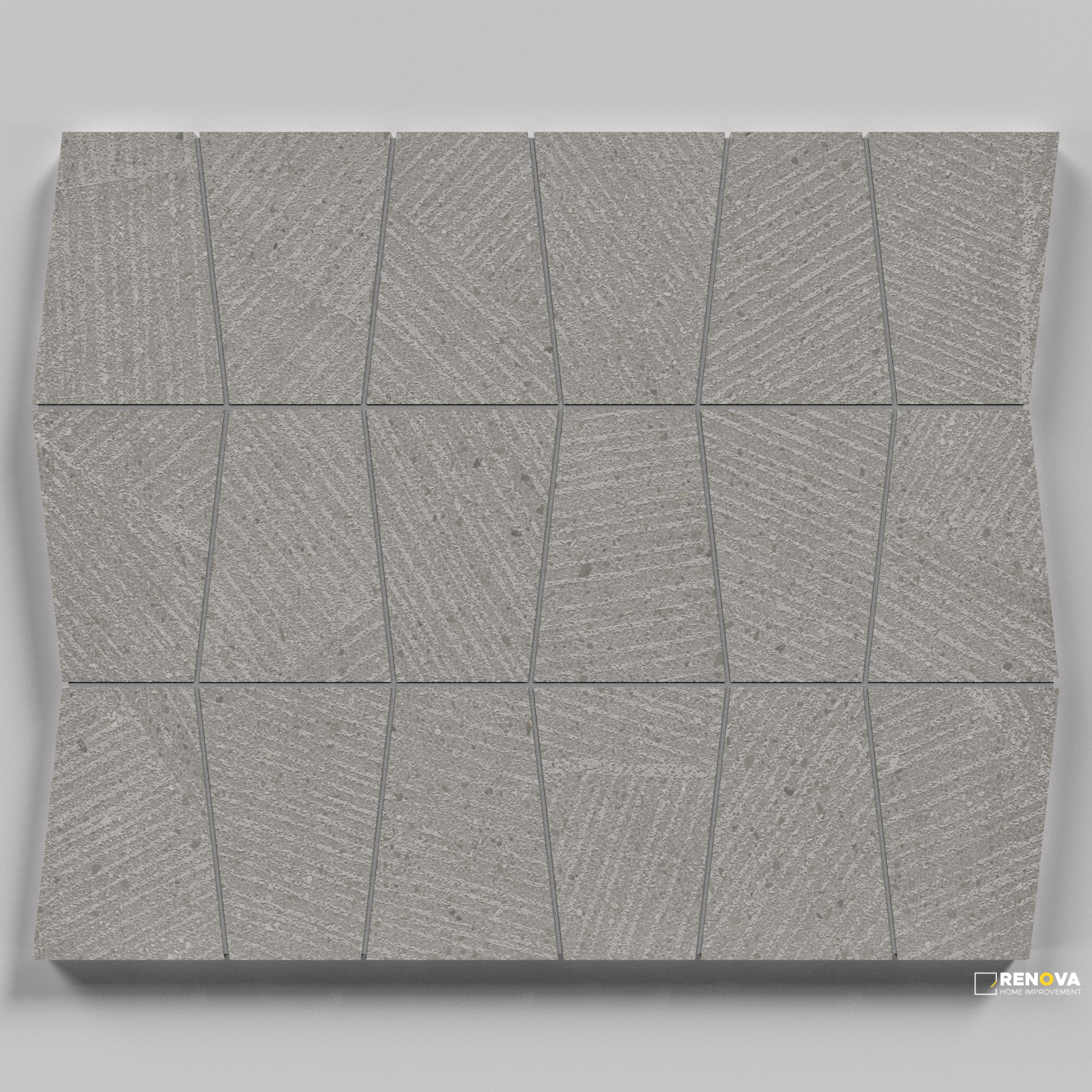CROSSVILLE SAND GARDEN THOUGHTFUL TAUPE TRAPEZOID MOSAIC UNPOLISHED 1.33 SF/SHT - 6