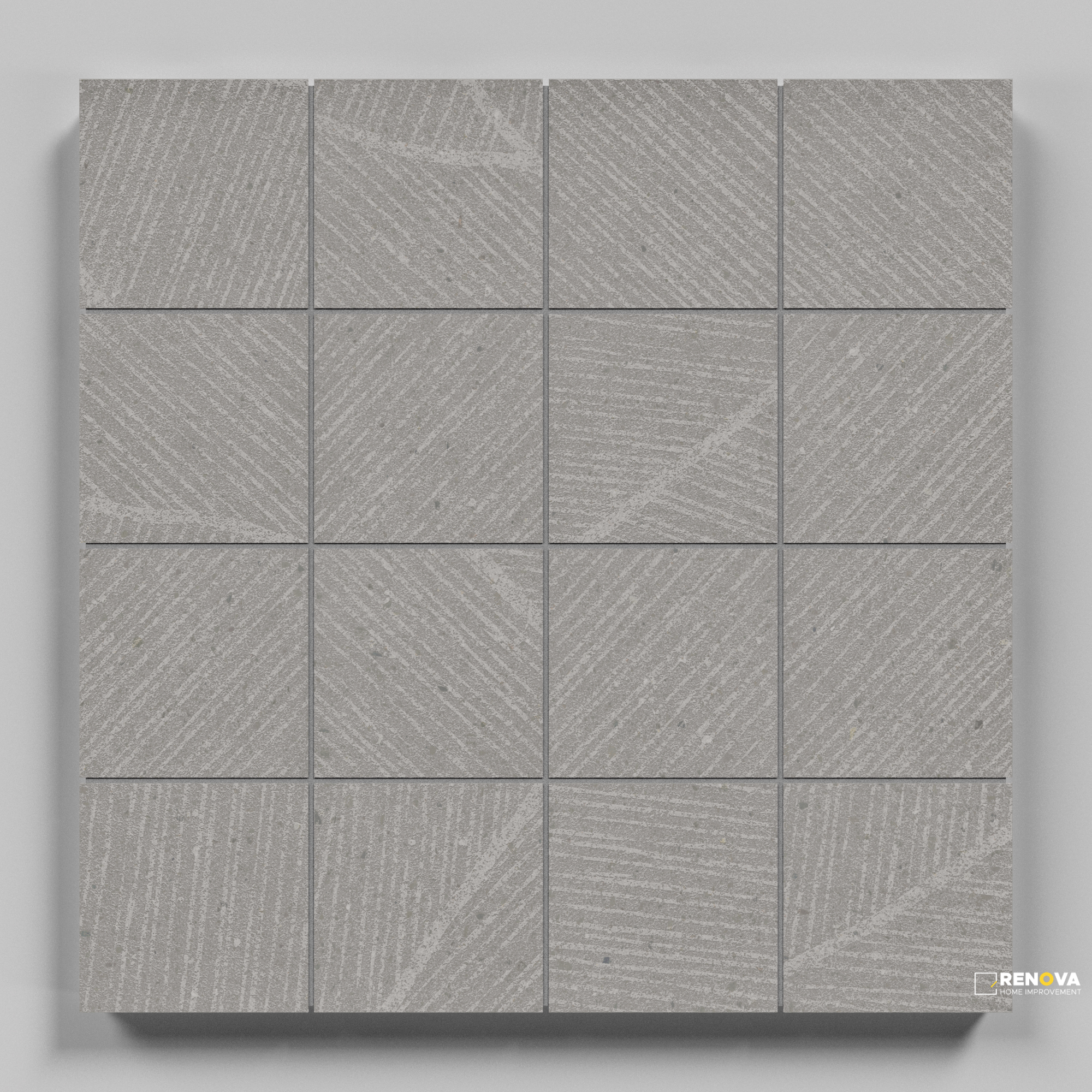 CROSSVILLE SAND GARDEN THOUGHTFUL TAUPE 3X3 MOSAIC UNPOLISHED .98 SF/SHT - 2