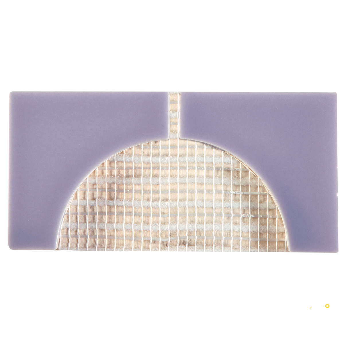 CROSSVILLE CURSIVE IRIS 3X6 2 CORNER MOSAIC GLOSS - 2