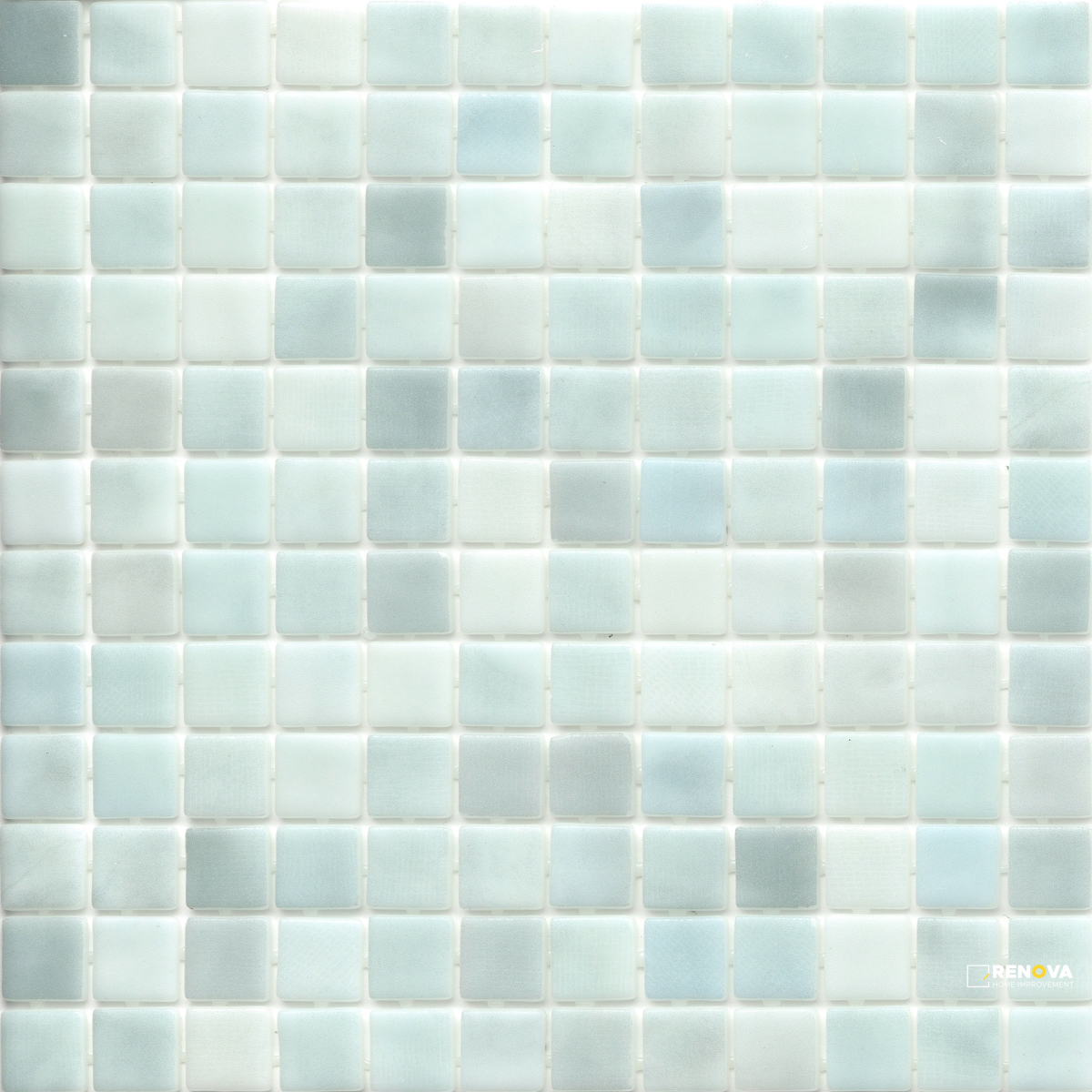 WATERLACE MATTE/SATIN  TEXTURED BLEND 1X1 MOSAIC 12X18 - 4