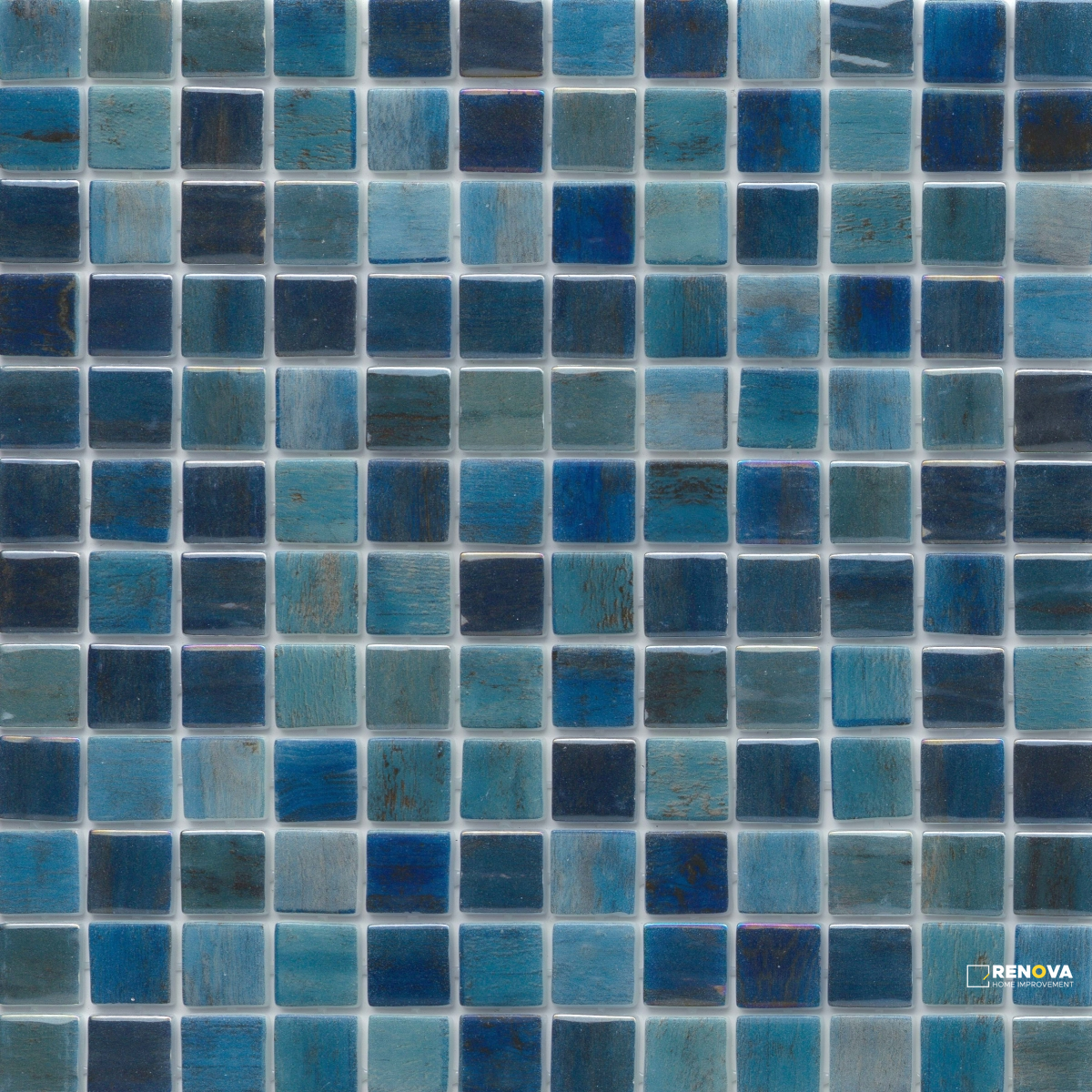 WATERLACE GLOSSY 1X1 MOSAIC 12X18 - 7
