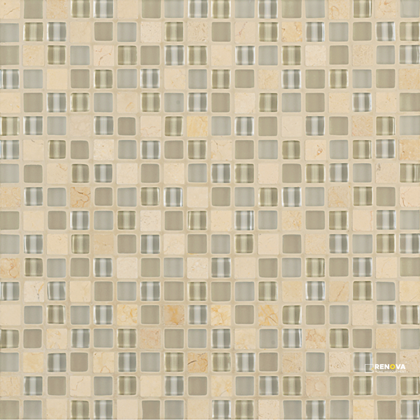 CROSSVILLE EBB AND FLOW MOON AND STARS 1/2X1/2 MOSAIC .9588 SF/SHT - 2
