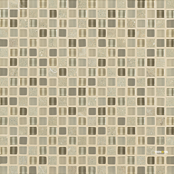 CROSSVILLE EBB AND FLOW FLORA AND FAUNA 1/2X1/2 MOSAIC .9588 SF/SHT - 2