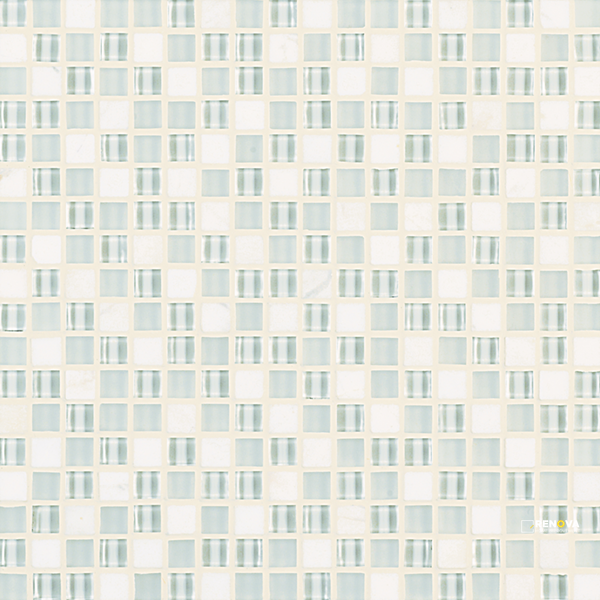 CROSSVILLE EBB AND FLOW SNOW AND ICE 1/2X1/2 MOSAIC .9588 SF/SHT - 2