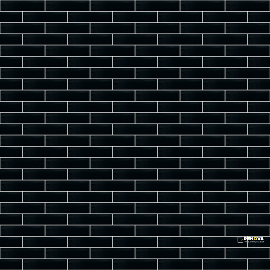 CROSSVILLE GLASS BLOX BLACK MAGIC 1/2X2 MOSAIC .9385 SF/SHT - 2