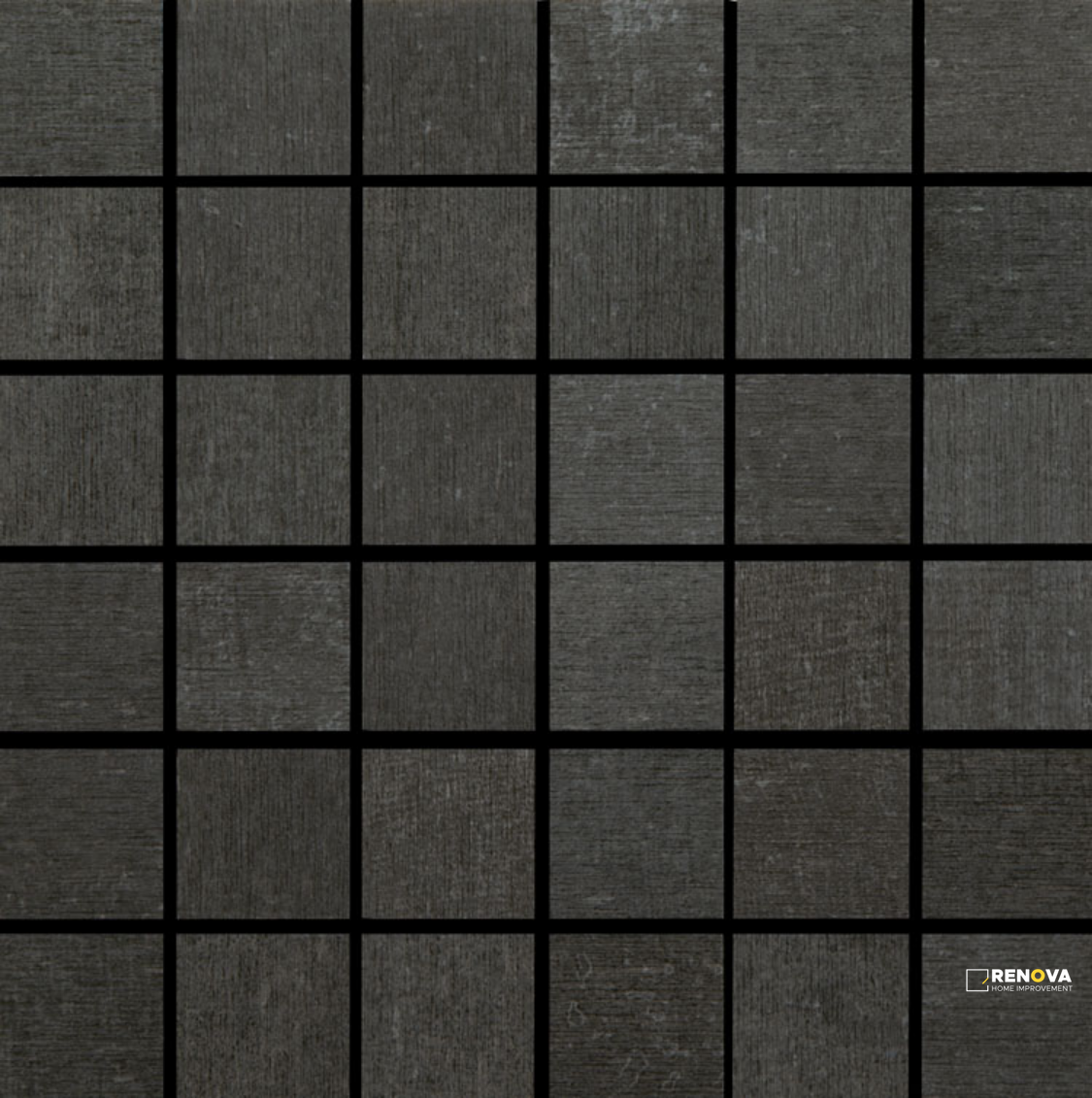 CROSSVILLE NATIVE METAL GRAPHITE BLACK 2X2 MOSAIC UNPOLISHED 0.98 SF/SHT - 2