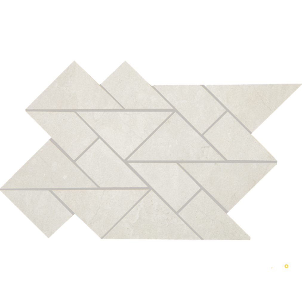 CROSSVILLE PORTUGAL VELHO WHITE MOSAIC UNPOLISHED 0.58 SF/SHT - 2