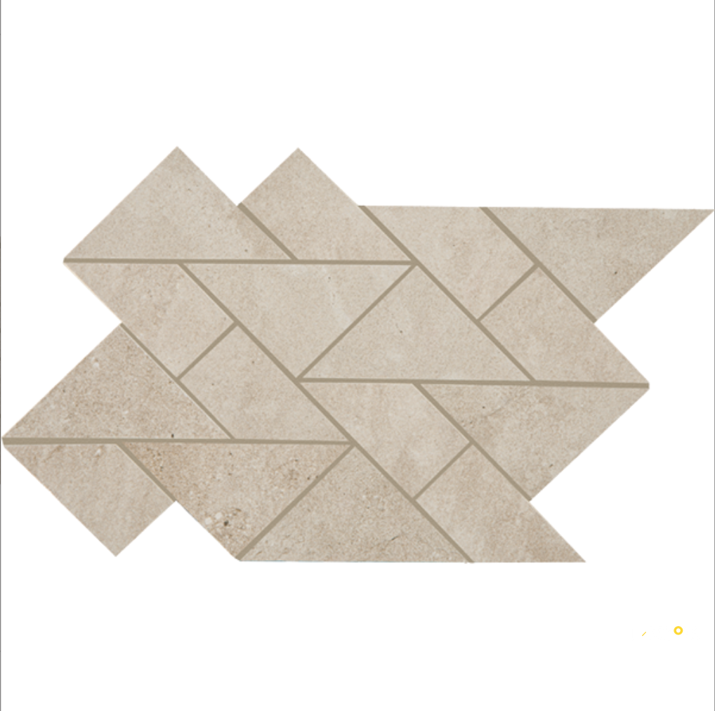 CROSSVILLE PORTUGAL GRAND ROSE MOSAIC UNPOLISHED 0.58 SF/SHT - 2