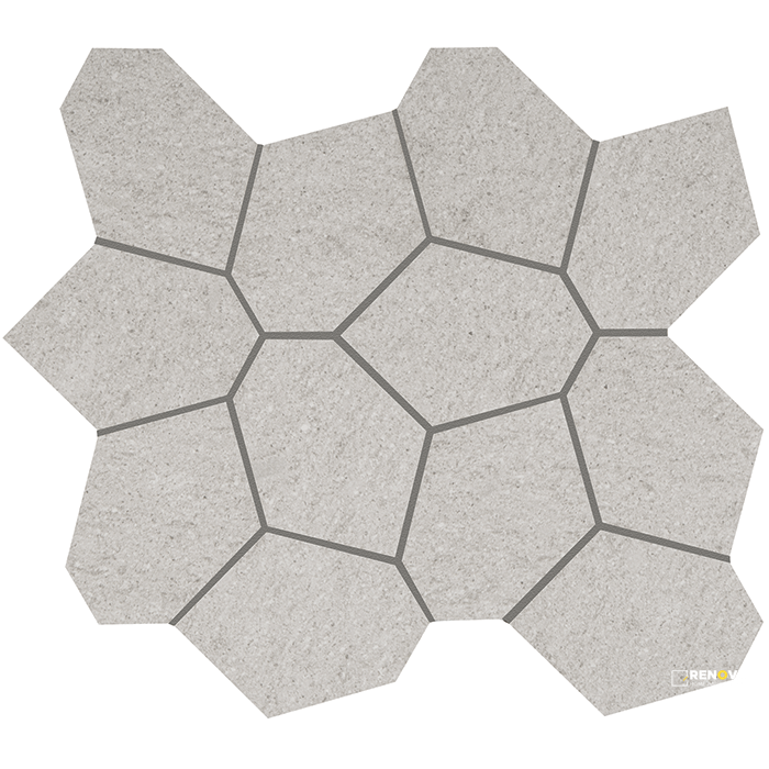 CROSSVILLE CIVILIZATION COMMUNIQUE POLYGON MOSAIC UNPOLISHED 1.07 SF/SHT - 2