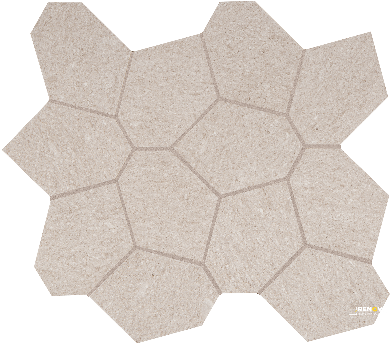 CROSSVILLE CIVILIZATION POPULACE POLYGON MOSAIC UNPOLISHED 1.07 SF/SHT - 2