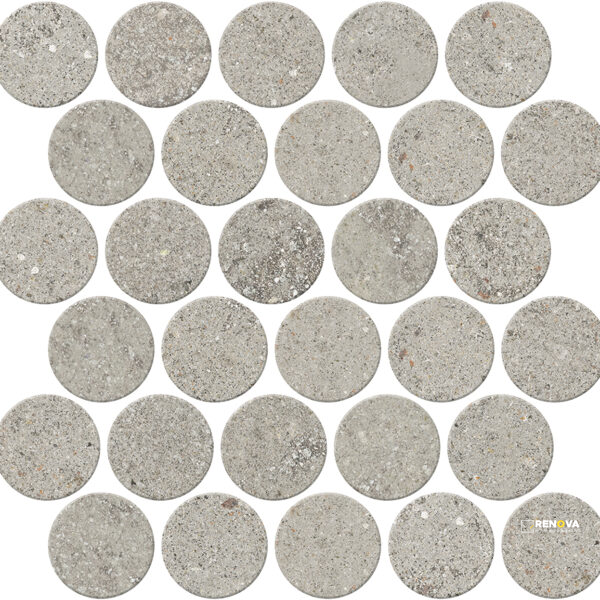 CROSSVILLE TRAJECTORY PATH 2-1/2 CIRCLE MOSAIC UNPOLISHED 1.10 SF/SHT - 2