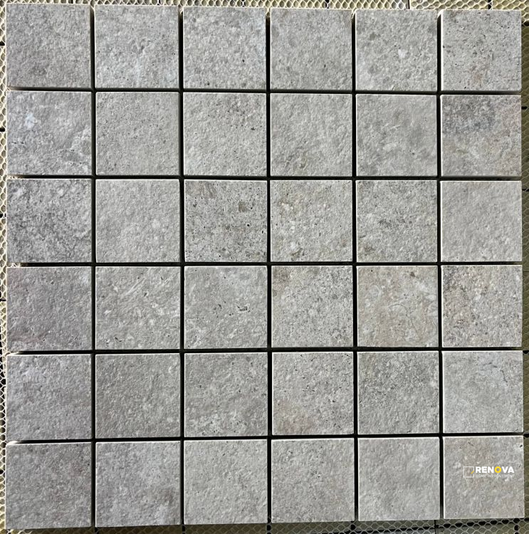 BEAT ALMOND SQUARE MOSAIC 2" X 2" - 2