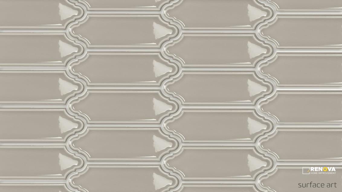 BAROQUE GLOSSY WALL ELONGATED ARABESQUE 2X6 - 5