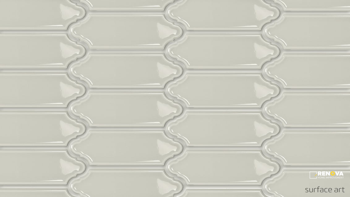 BAROQUE GLOSSY WALL ELONGATED ARABESQUE 2X6 - 7