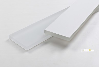 MIA WHITE FROSTED GLASS TILE 2" X 16" - 2