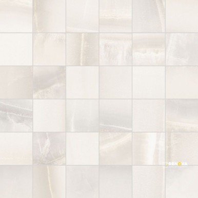 AKOYA WHITE MATTE MOSAIC 12" X 12" - 2