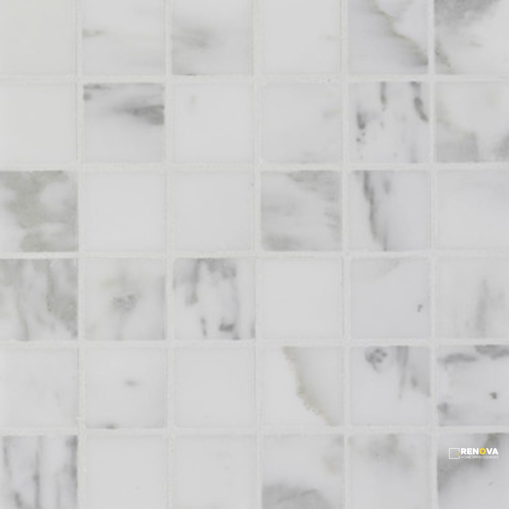 CALACATTA GOLD HONED HEX MOSAIC 2" X 2"