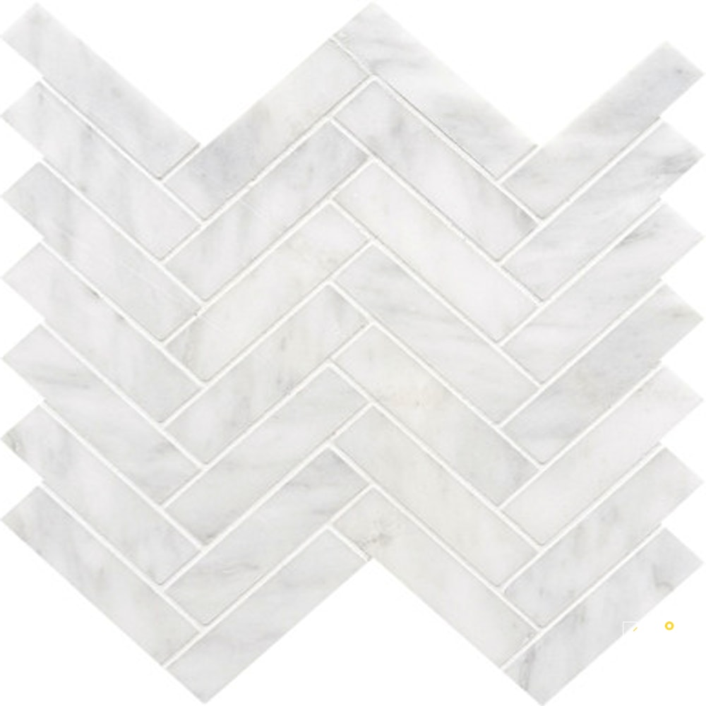 CALACATTA GRIS HONED HERRINGBONE MOSAIC 1" X 4"