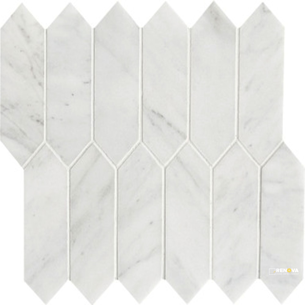 CALACATTA GRIS HONED PICKET MOSAIC