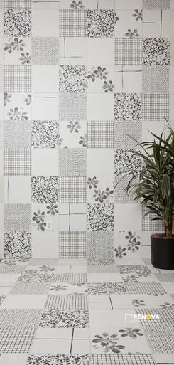CHYMIA WHITE MIX 2 12" X 12" - 4