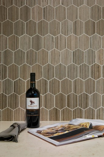 SHIBUSA LONG RHOMBOID MOSAIC 3" X 4" - 5