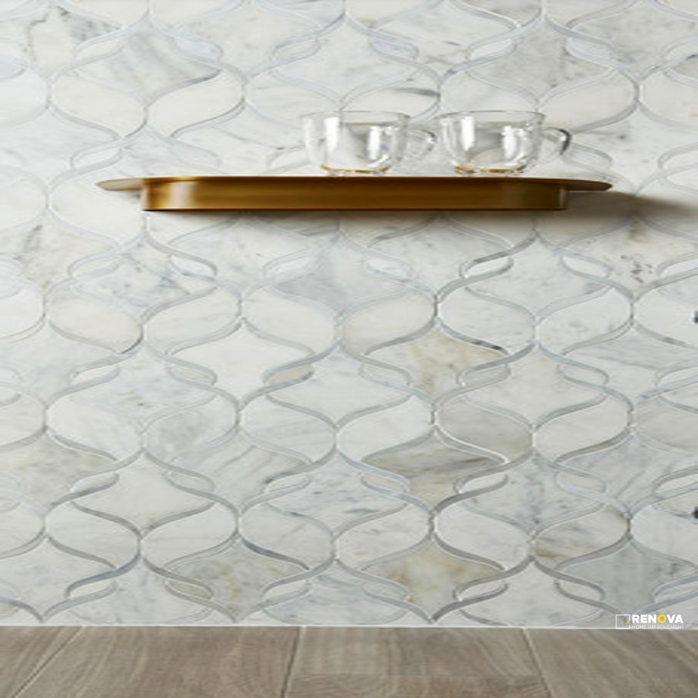 CALACATTA GRIS HONED RIBBON MOSAIC - 2