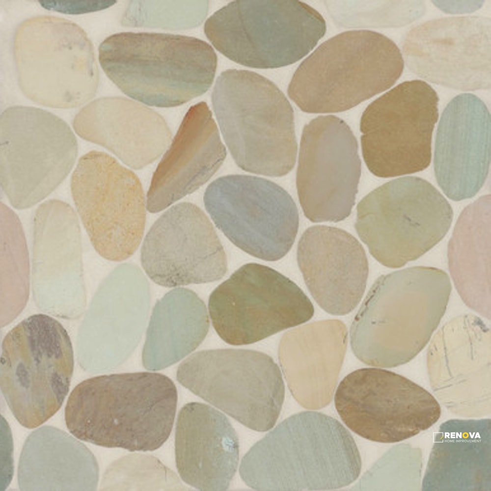 WATERBROOK GOLDEN JUMBO SLICED PEBBLE MOSAIC