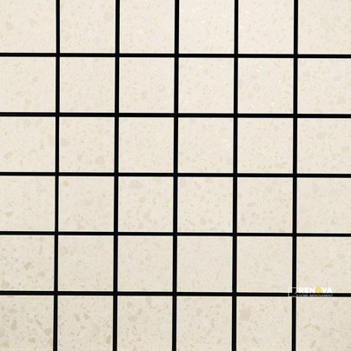 CROSSVILLE ALASKA BONE 2X2 MOSAIC UNPOLISHED .975 SF/SHT