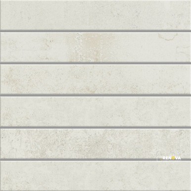 CROSSVILLE ALTERED STATE WHITE HOT 2X12 MOUNTED MOSAIC UNPOLISHED