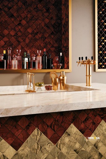 CROSSVILLE CONVERGENCE GLASS CHARDONNAY 4X4 MOSAIC POLISHED - 2