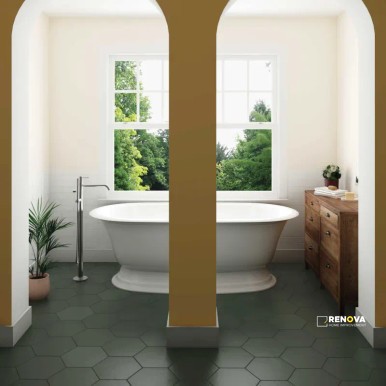 MAKOTO MATTE HEXAGON TILE 10" X 11-1/2" - 4