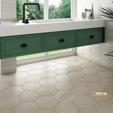 MAKOTO MATTE HEXAGON TILE 10" X 11-1/2" - 5