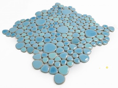 GROWING JEWEL BLUE MOSAIC 11.5" X 11.5" - 2