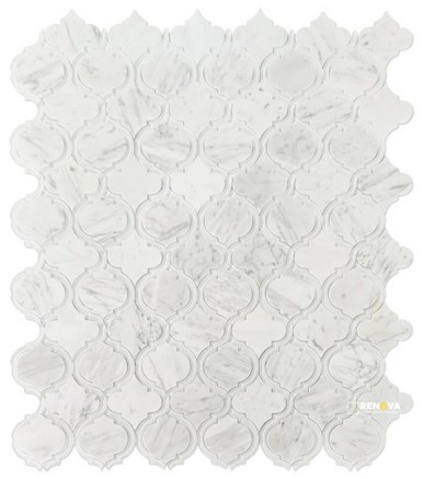 ALICE SILVER WHITE MOSAIC 9.75" X 11.75" - 2