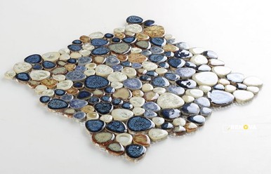 GROWING BLUE MOSAIC 11.5" X 11.5" - 2