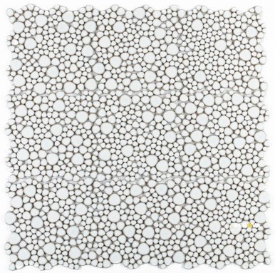 GROWING FANCY WHITE MOSAIC 11.5" X 11.5" - 4